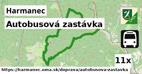 Autobusová zastávka, Harmanec