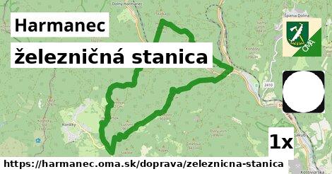 železničná stanica v Harmanec