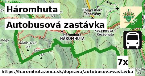 Autobusová zastávka, Háromhuta