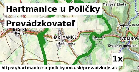 prevádzkovateľ v Hartmanice u Poličky