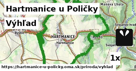 výhľad v Hartmanice u Poličky