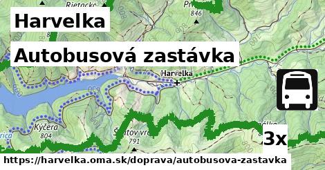 Autobusová zastávka, Harvelka