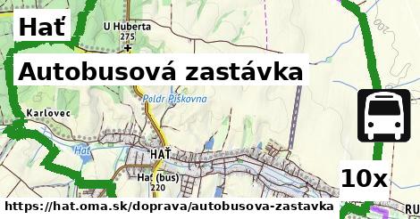 Autobusová zastávka, Hať