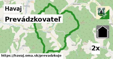 prevádzkovateľ v Havaj