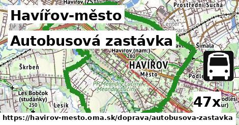 autobusová zastávka v Havířov-město