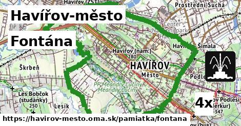 fontána v Havířov-město