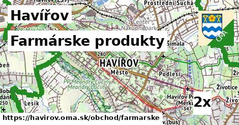 farmárske produkty v Havířov