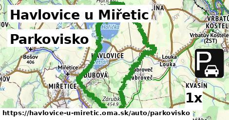 Parkovisko, Havlovice u Miřetic
