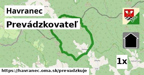 prevádzkovateľ v Havranec