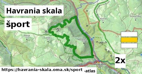 šport v Havrania skala