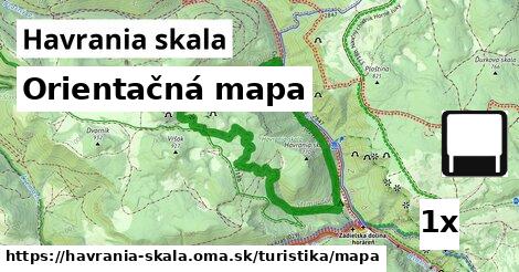 Orientačná mapa, Havrania skala