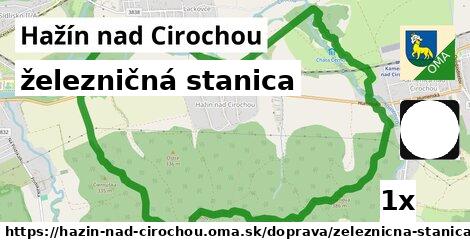 železničná stanica, Hažín nad Cirochou