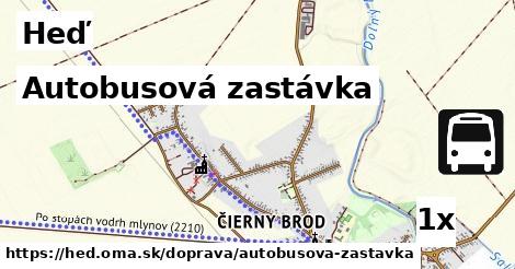 autobusová zastávka v Heď