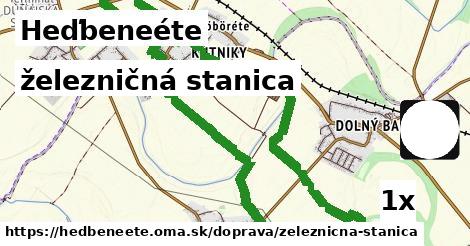 železničná stanica, Heďbeneéte