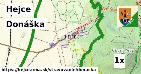 Donáška, Hejce