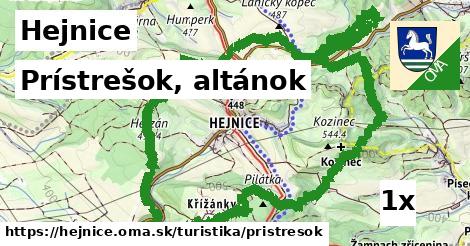 Prístrešok, altánok, Hejnice