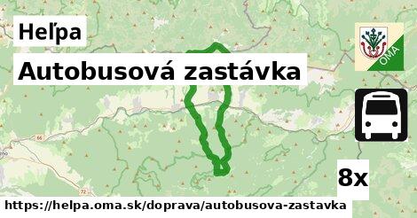 Autobusová zastávka, Heľpa