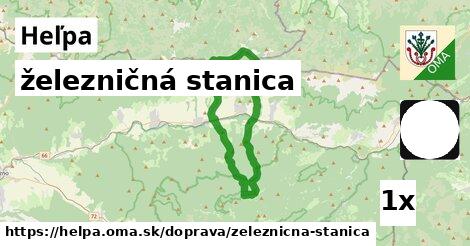 železničná stanica, Heľpa