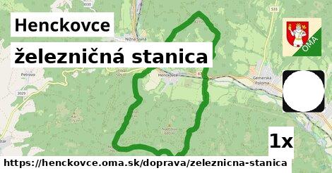 železničná stanica, Henckovce