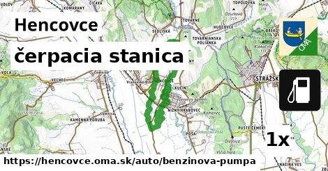 čerpacia stanica, Hencovce