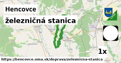 železničná stanica, Hencovce