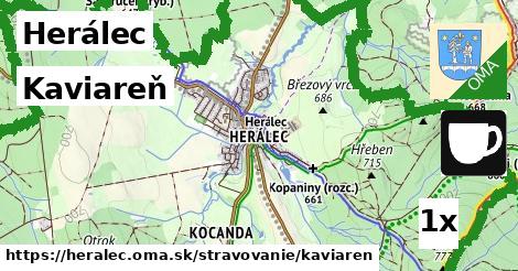 Kaviareň, Herálec