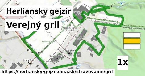 Verejný gril, Herliansky gejzír