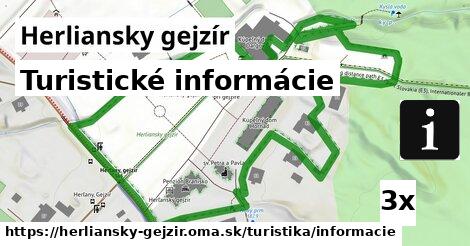 Turistické informácie, Herliansky gejzír