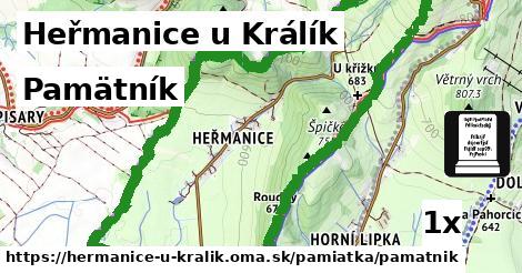 Pamätník, Heřmanice u Králík