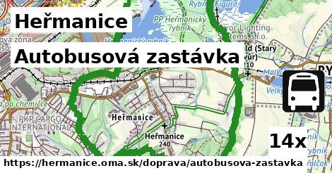 Autobusová zastávka, Heřmanice