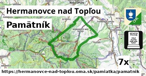 pamätník v Hermanovce nad Topľou