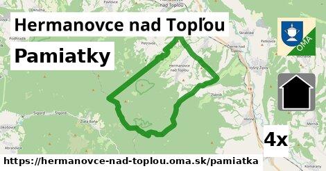 pamiatky v Hermanovce nad Topľou