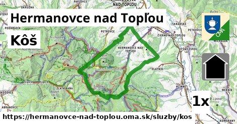 Kôš, Hermanovce nad Topľou