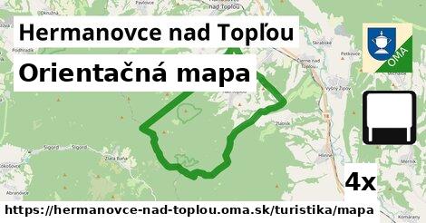 Orientačná mapa, Hermanovce nad Topľou