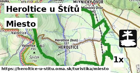 miesto v Heroltice u Štítů