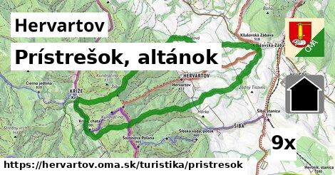 Prístrešok, altánok, Hervartov