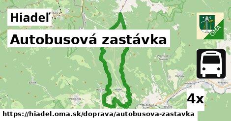 Autobusová zastávka, Hiadeľ