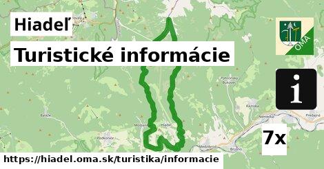 Turistické informácie, Hiadeľ