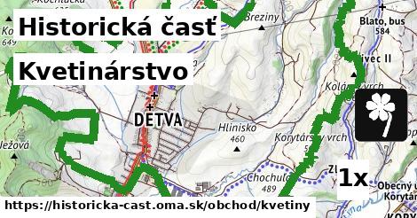 Kvetinárstvo, Historická časť