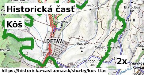 kôš v Historická časť