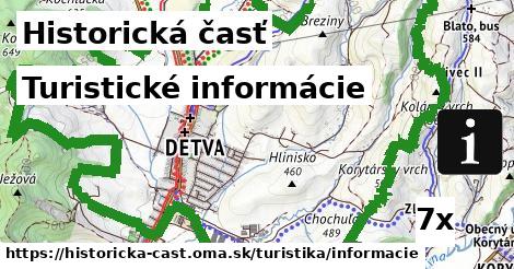 turistické informácie v Historická časť