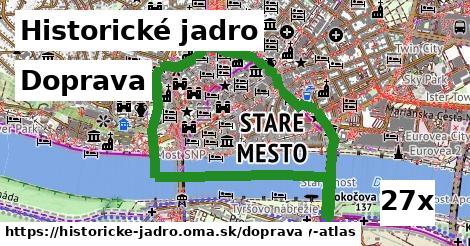 doprava v Historické jadro