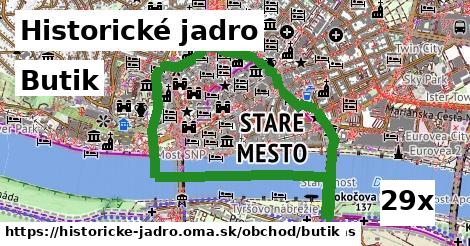 Butik, Historické jadro