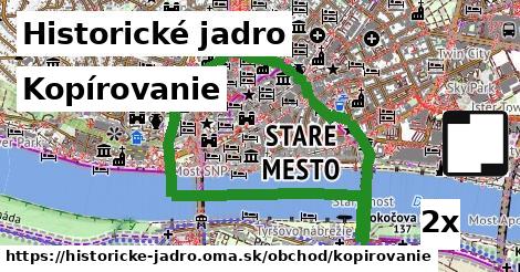 Kopírovanie, Historické jadro