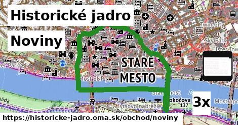 Noviny, Historické jadro