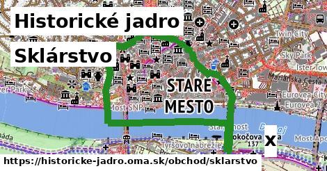 Sklárstvo, Historické jadro