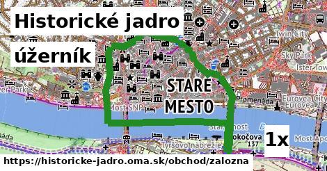 úžerník, Historické jadro