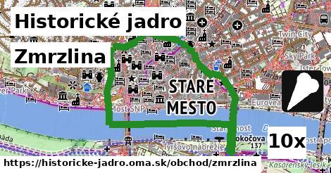 zmrzlina v Historické jadro