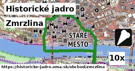 Zmrzlina, Historické jadro