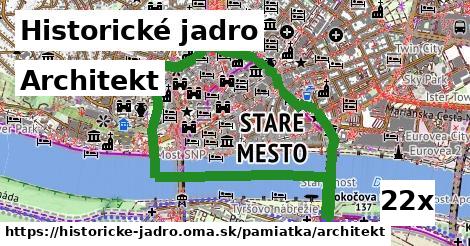 Architekt, Historické jadro